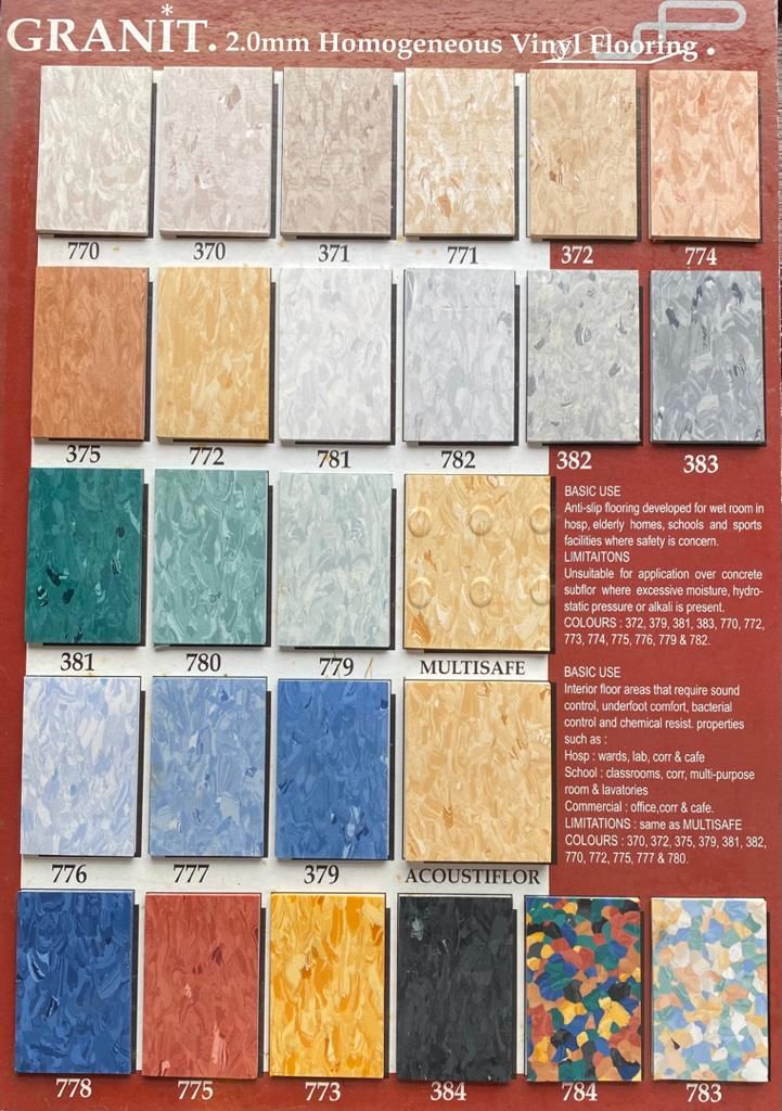 Granit ex-stock colours